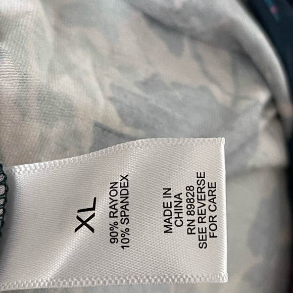 LOGO by Lori Goldstein Floral Blouse - Blue and Pink - Picture 7 of 7